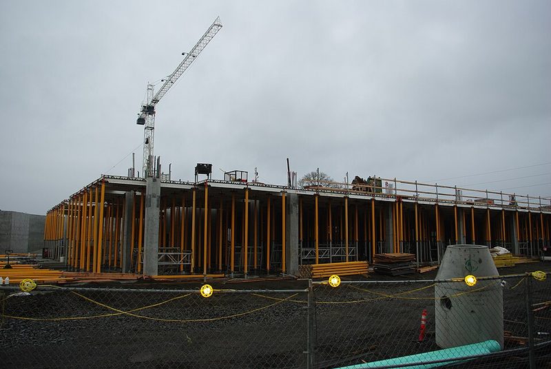Low-rise building under construction